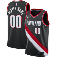 Nike Portland Trail Blazers Swingman Custom Jersey Black