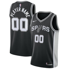 Nike San Antonio Spurs Swingman Custom Jersey Black