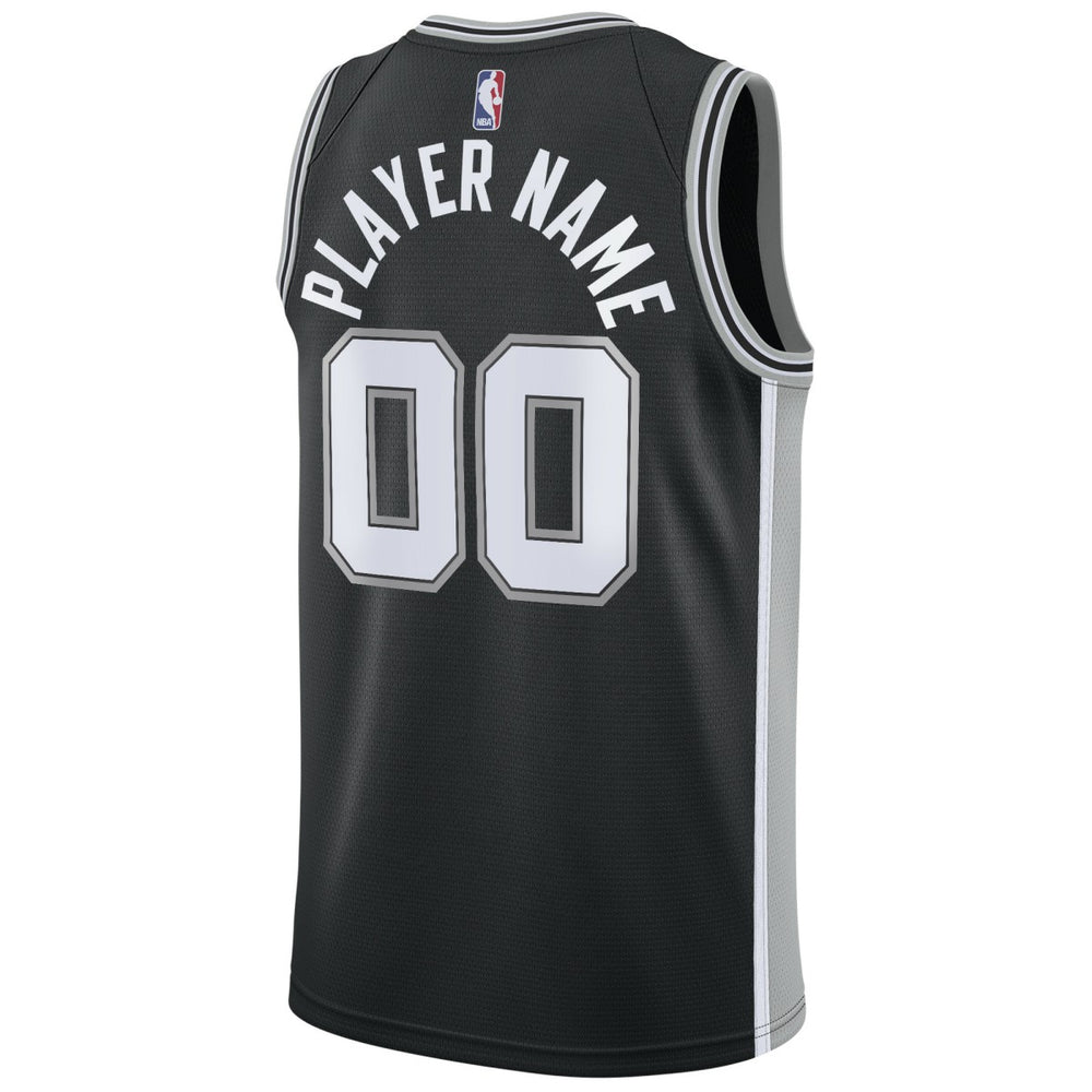 Nike San Antonio Spurs Swingman Custom Jersey Black