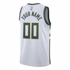 Nike Milwaukee Bucks Swingman Custom Jersey White