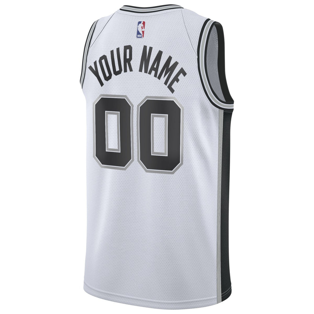 Nike San Antonio Spurs Custom Swingman Jersey White