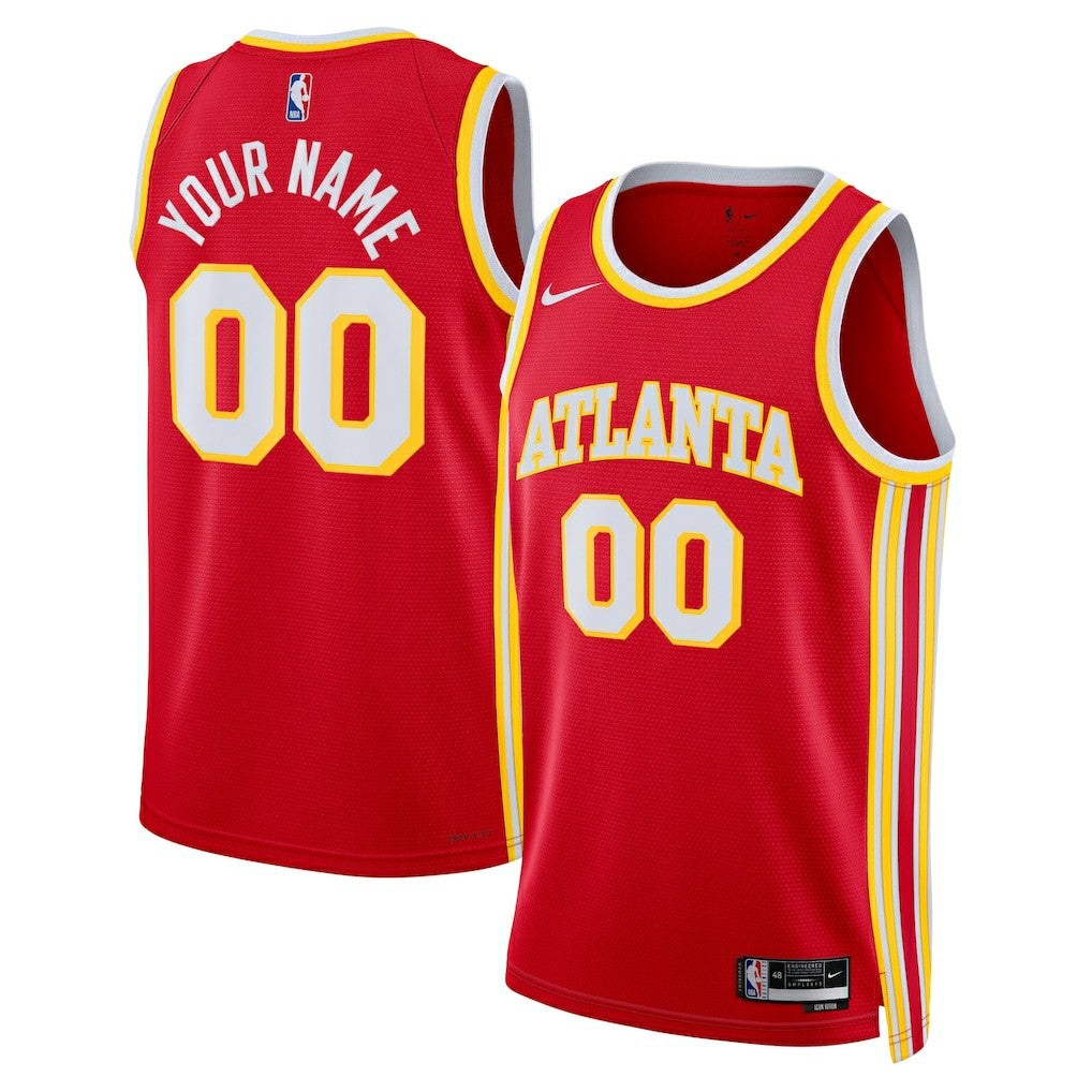Nike Atlanta Hawks Unisex Swingman Custom Jersey Red