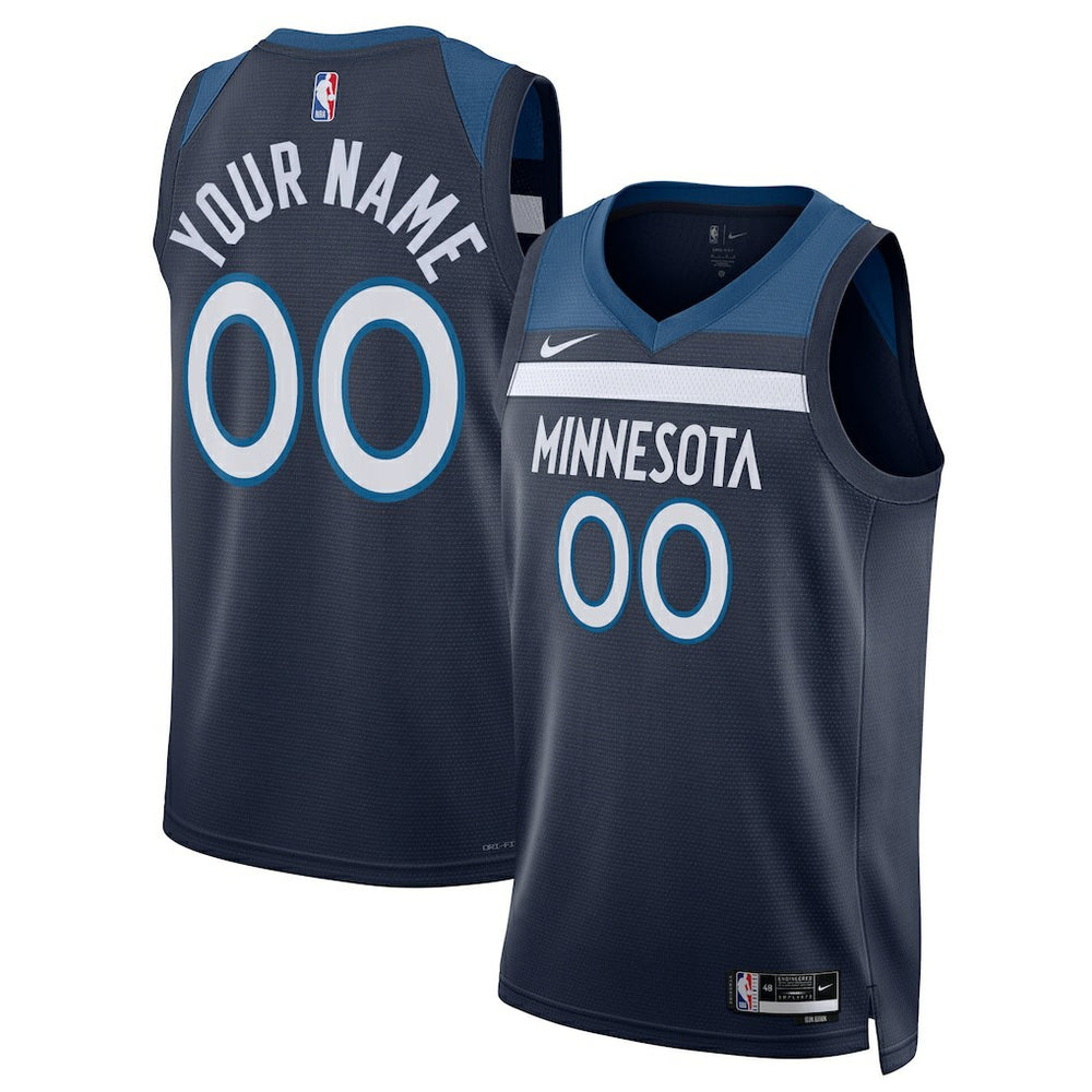 Nike Minnesota Timberwolves Unisex Swingman Custom Jersey Navy