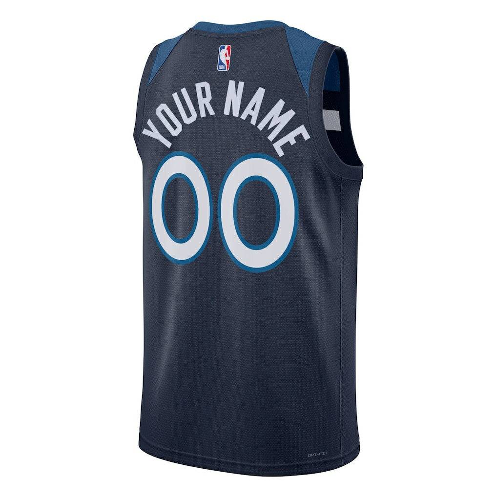 Nike Minnesota Timberwolves Unisex Swingman Custom Jersey Navy