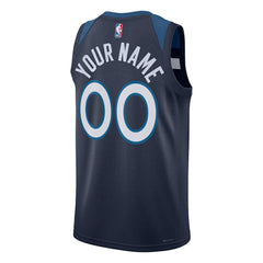 Nike Minnesota Timberwolves Unisex Swingman Custom Jersey Navy