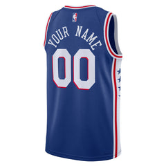 Nike Philadelphia 76ers Unisex 2022/23 Swingman Custom Jersey Royal