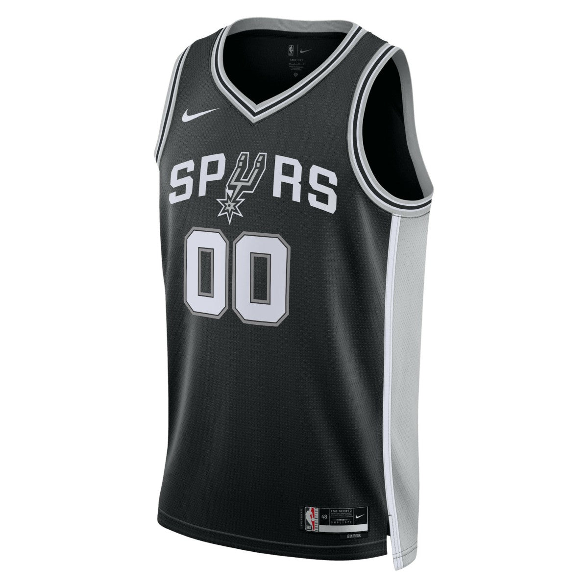 Nike San Antonio Spurs Unisex Swingman Custom Jersey Black