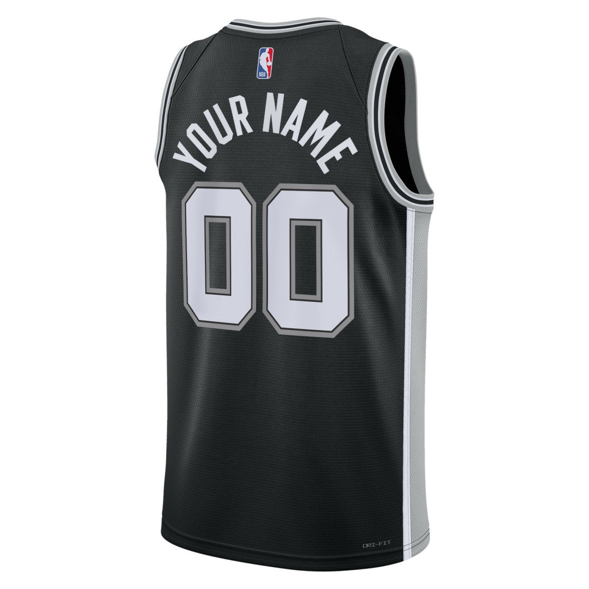Nike San Antonio Spurs Unisex Swingman Custom Jersey Black