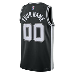 Nike San Antonio Spurs Unisex Swingman Custom Jersey Black