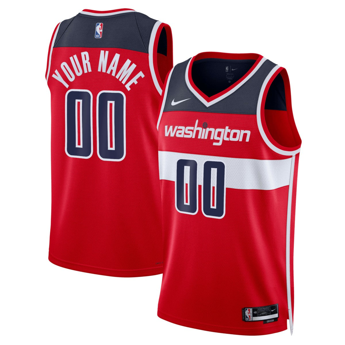 Nike Washington Wizards Unisex Swingman Custom Jersey Red