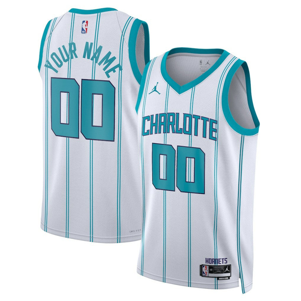 Charlotte Hornets Jordan Brand Unisex Swingman Custom Jersey White