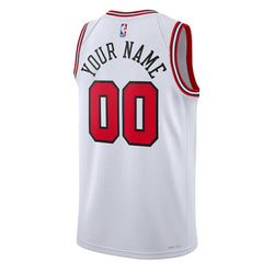 Nike Chicago Bulls Unisex Swingman Custom Jersey White