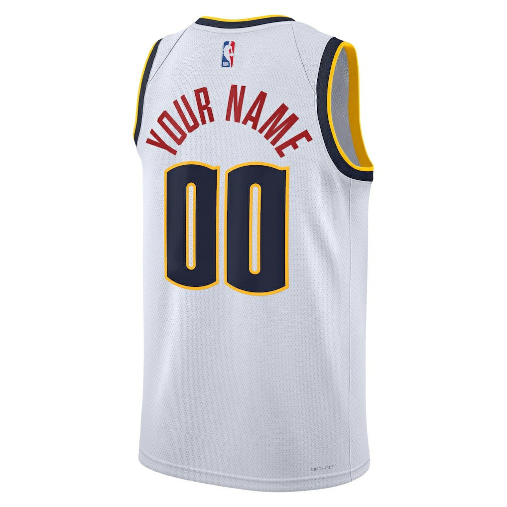Nike Denver Nuggets Unisex Swingman Custom Jersey White sale