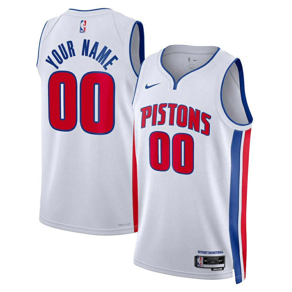 Nike Detroit Pistons Unisex Swingman Custom Jersey White sale