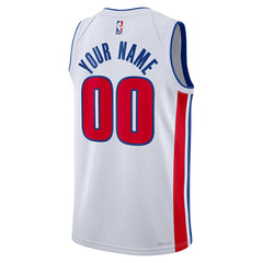 Nike Detroit Pistons Unisex Swingman Custom Jersey White sale