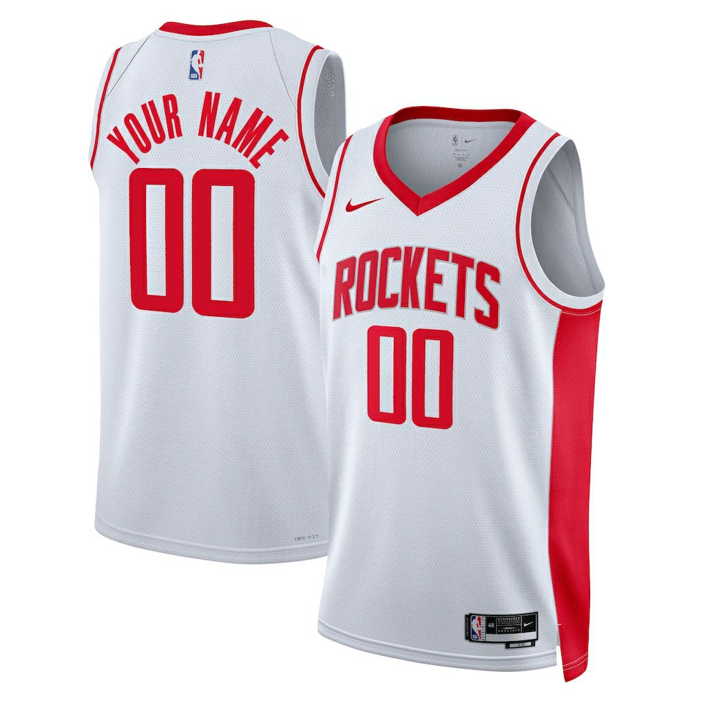 Nike Houston Rockets Unisex Swingman Custom Jersey White
