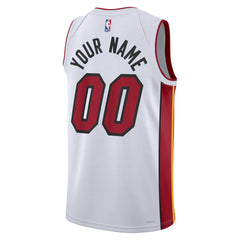 Nike Miami Heat Unisex Swingman Custom Jersey White