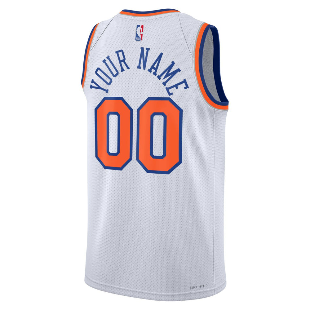 Nike New York Knicks Unisex Swingman Custom Jersey White