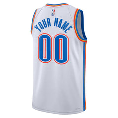 Nike Oklahoma City Thunder Unisex Swingman Custom Jersey White