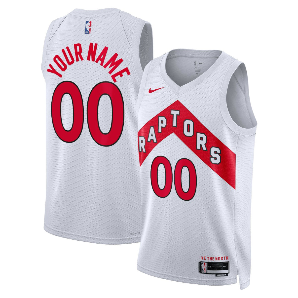 Nike Toronto Raptors Unisex Swingman Custom Jersey White