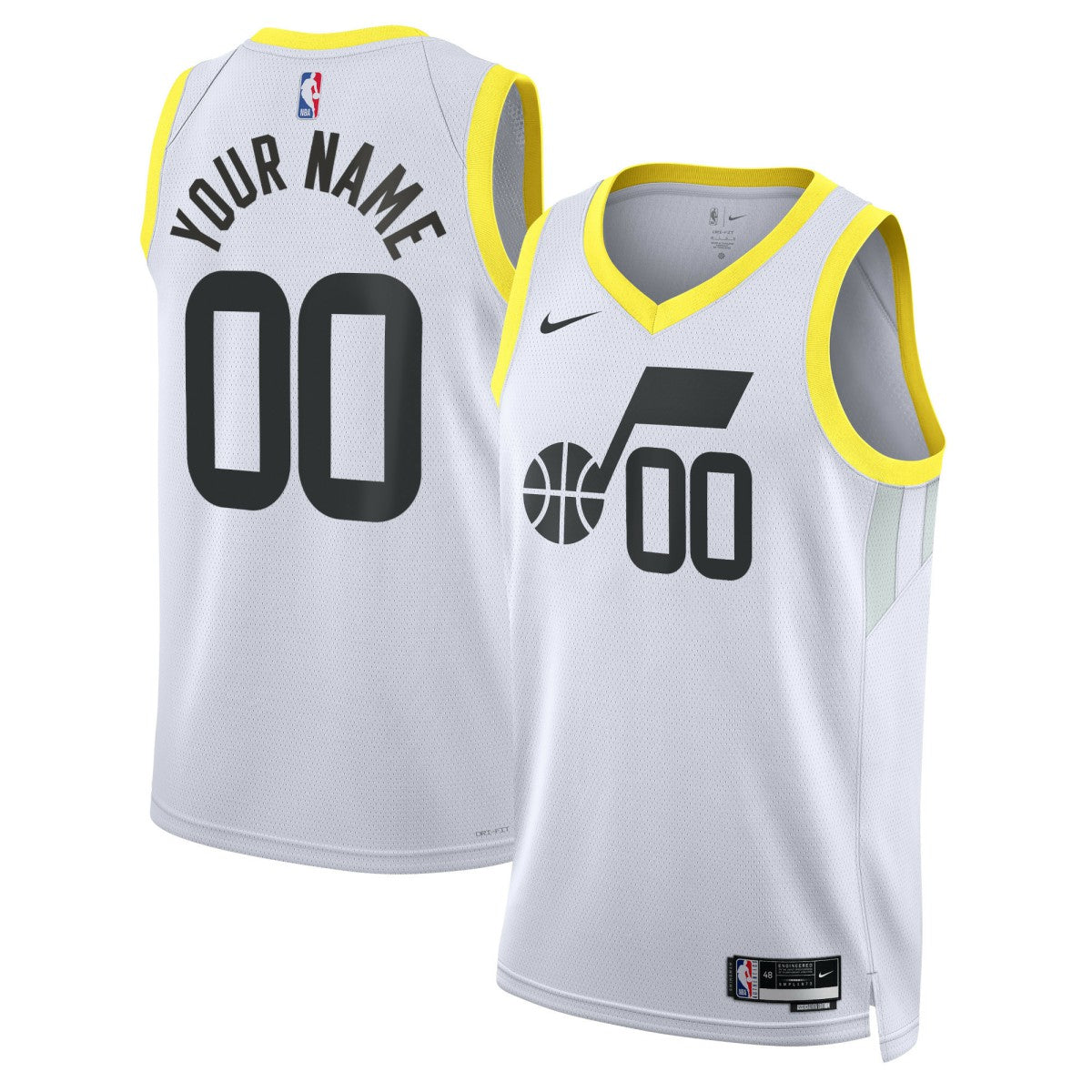 Nike Utah Jazz Unisex Swingman Custom Jersey White