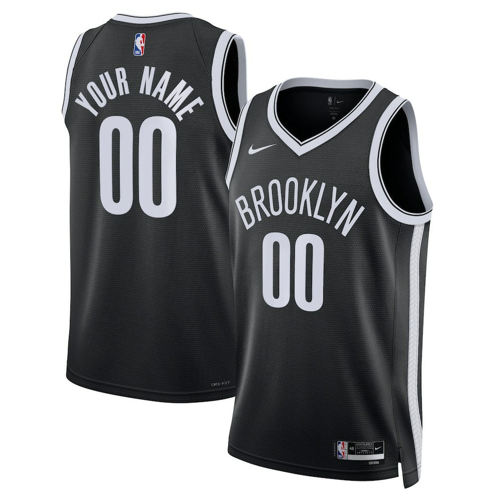 Nike Brooklyn Nets Unisex Swingman Custom Jersey Black