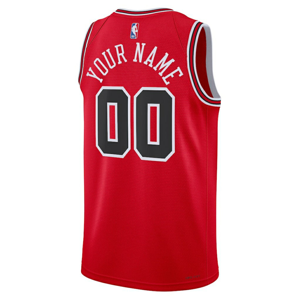 Nike Chicago Bulls Unisex Swingman Custom Jersey Red sale