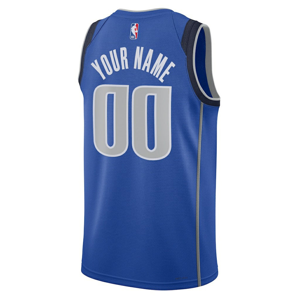 Nike Dallas Mavericks Unisex Swingman Custom Jersey Blue sale