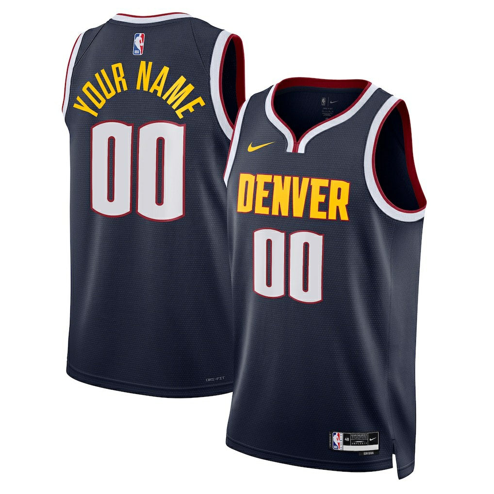 Nike Denver Nuggets Unisex Swingman Custom Jersey Navy sale