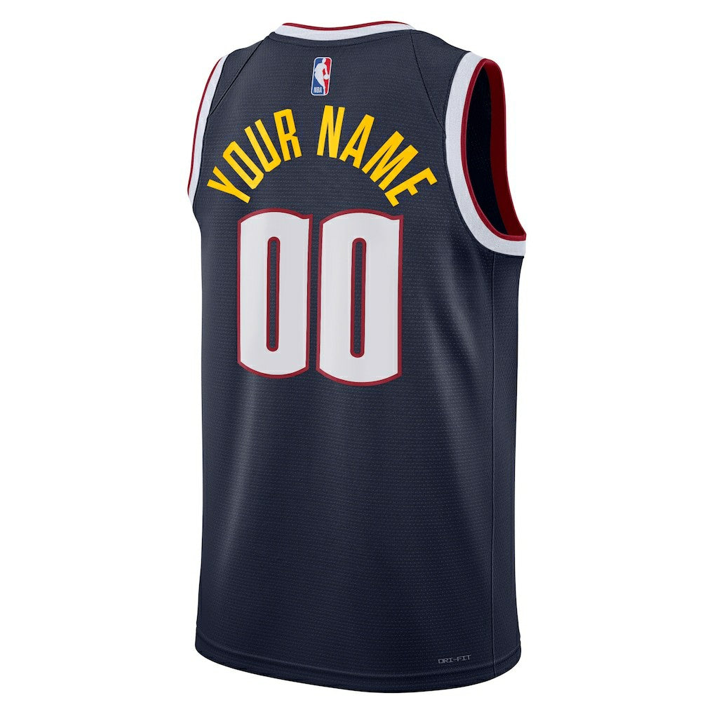 Nike Denver Nuggets Unisex Swingman Custom Jersey Navy sale