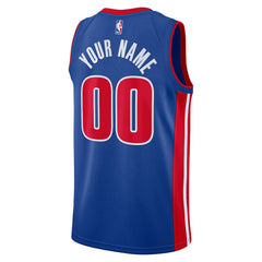 Nike Detroit Pistons Unisex Swingman Custom Jersey Blue sale