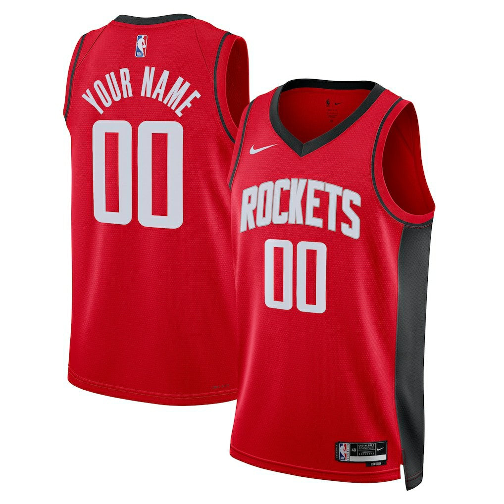 Nike Houston Rockets Unisex Swingman Custom Jersey Red