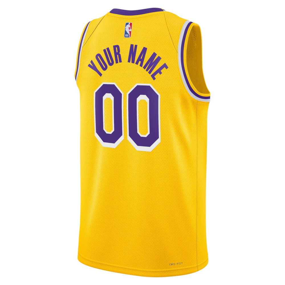 Nike Los Angeles Lakers Unisex Swingman Custom Jersey Gold