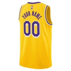Nike Los Angeles Lakers Unisex Swingman Custom Jersey Gold