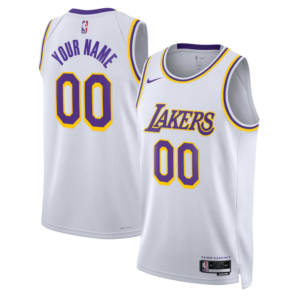 Nike Los Angeles Lakers Unisex Swingman Custom Jersey White