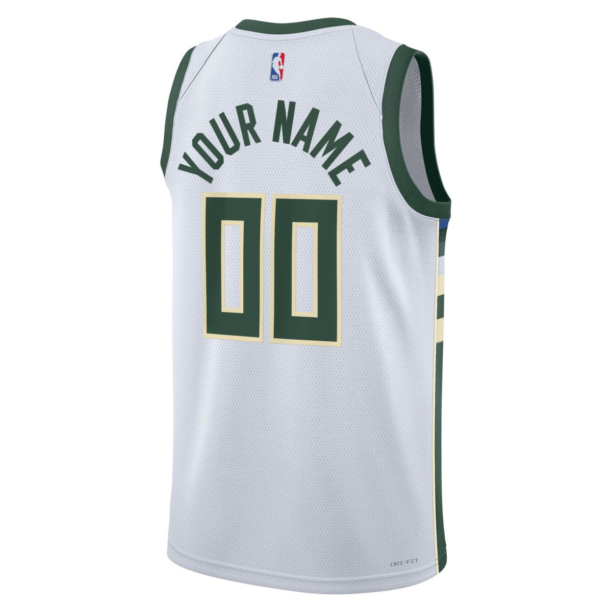 Nike Milwaukee Bucks Unisex Swingman Custom Jersey White