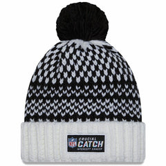 Women's 2023 NFL Crucial Catch Cuffed Pom Knit Hat - Las Vegas Raiders Hats