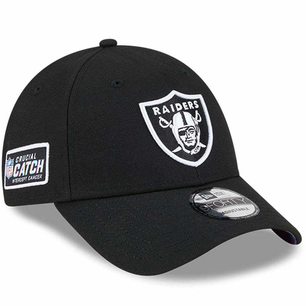 2023 NFL Crucial Catch 9FORTY Adjustable Hat - Las Vegas Raiders Hats