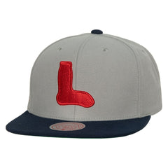 Gray Boston Red Sox Mitchell & Ness Cooperstown Collection Snapback Hat