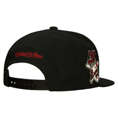 Black Atlanta Braves Mitchell & Ness Cooperstown Collection True Classics Snapback Hat