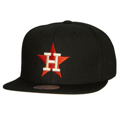 Black Houston Astros Mitchell & Ness Cooperstown Collection True Classics Snapback Hat