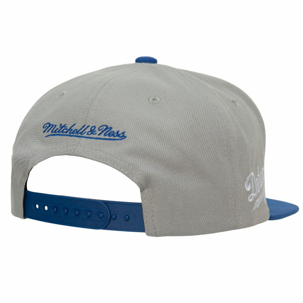 Gray Los Angeles Dodgers Mitchell & Ness Cooperstown Collection Away Snapback Hat