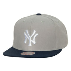 Gray New York Yankees Mitchell & Ness Cooperstown Collection Away Snapback Hat