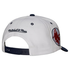 White Boston Red Sox Mitchell & Ness Cooperstown Collection Pro Crown Snapback Hat