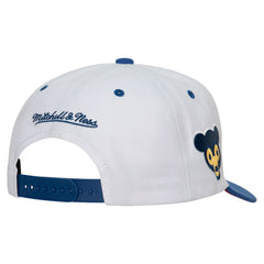 White Chicago Cubs Mitchell & Ness Cooperstown Collection Pro Crown Snapback Hat