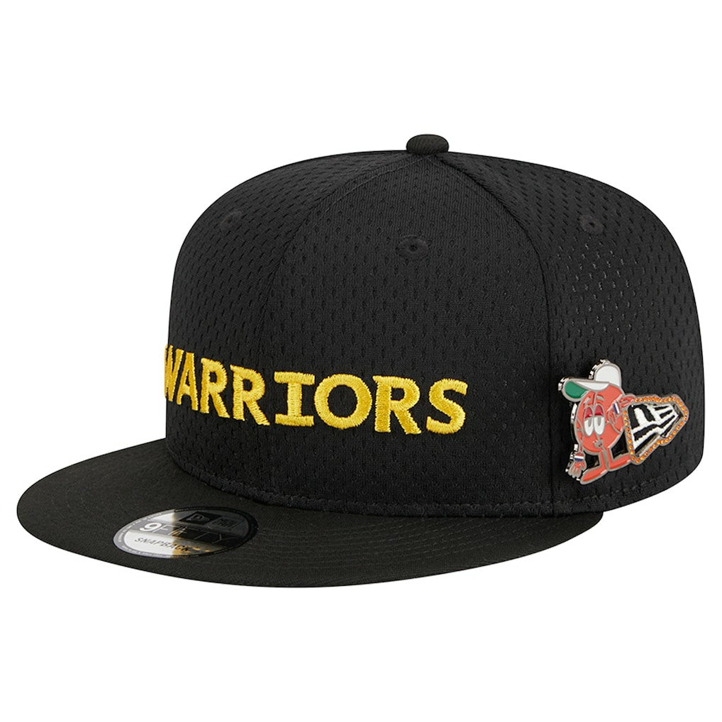 New Era Golden State Warriors Post-Up Pin Mesh 9FIFTY Snapback Hat sale