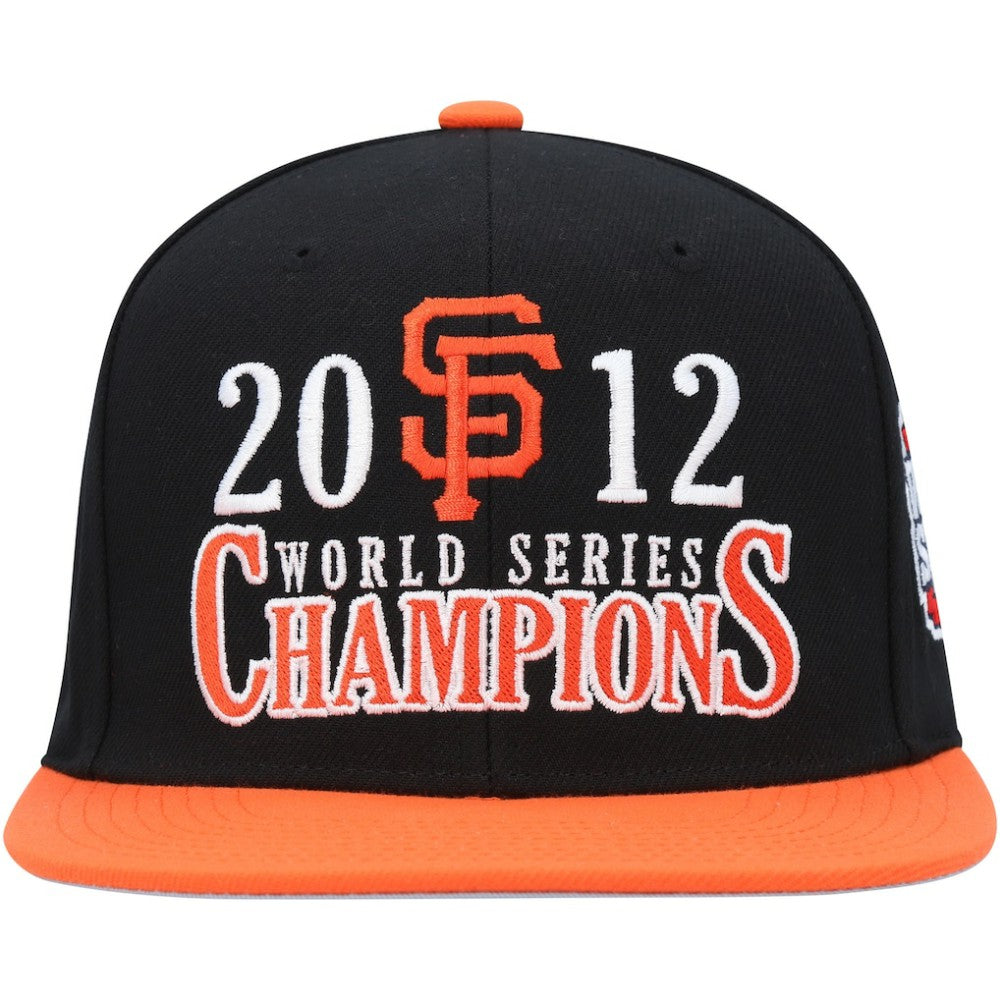 Black San Francisco Giants Mitchell & Ness World Series Champs Snapback Hat