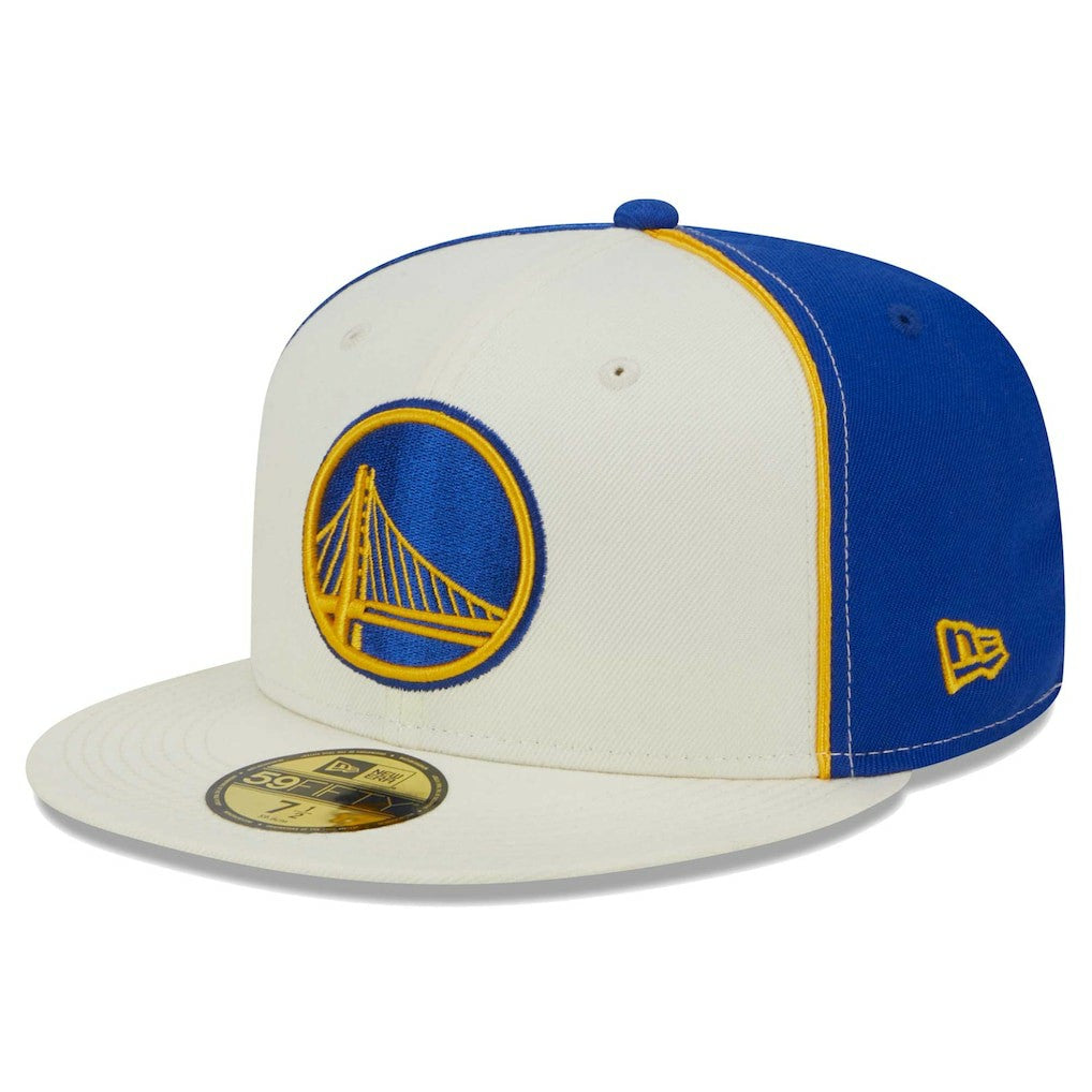 New Era Golden State Warriors Piped Pop Panel 59FIFTY Fitted Hat sale