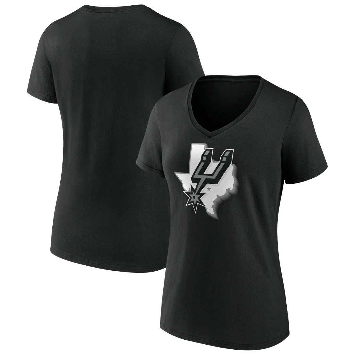 San Antonio Spurs Women's Team Pride V-Neck T-Shirt