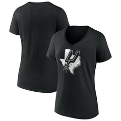 San Antonio Spurs Women's Team Pride V-Neck T-Shirt